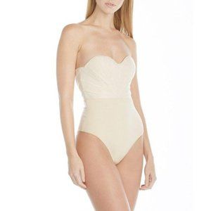 AMAIÒ Swim Nwt Amai Bardot Nude Bustier Onepiece Swimsuit Poshmark